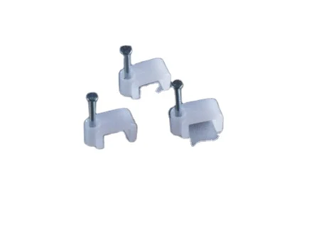 ZHEJIN Hot Selling Products High Quality Nail White Circle Cable Clips Flat Cable Clips