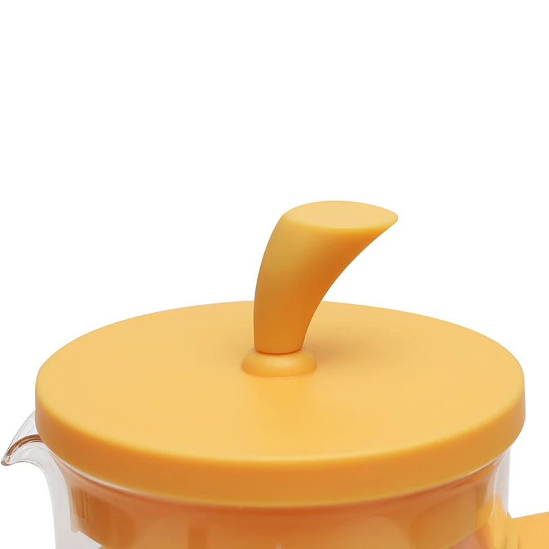 Heat Resistant Borosilicate Glass 12 Ounce French Press Espresso Kitchen Tea and Coffee Maker with Triple Filters