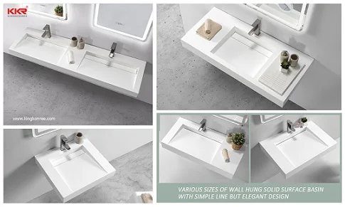 Marble Stone Basin double sink bathroom sink Artificial Stone hotel Sink double long