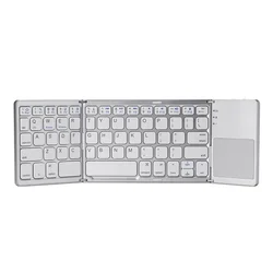 Keyboard For Phone Tablet PC Mobile Phone Using Portable Bluetooth Touch Pad Wireless Keyboard 3 Level Foldable Keyboard