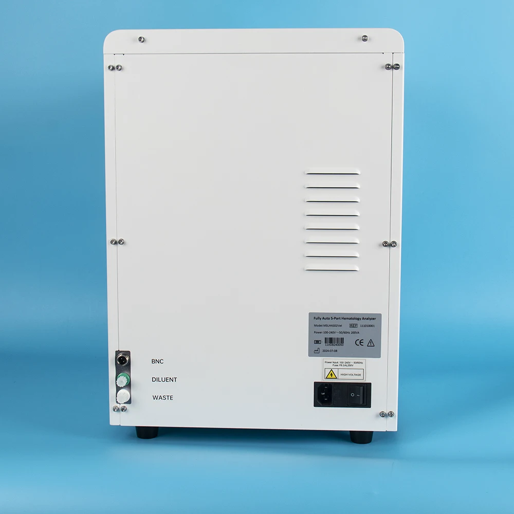 full auto Veterinary Diagnostic Equipment 3 part Blood Analysis System Hematology Analyzer Clinic 5 part Hematology Analyzer