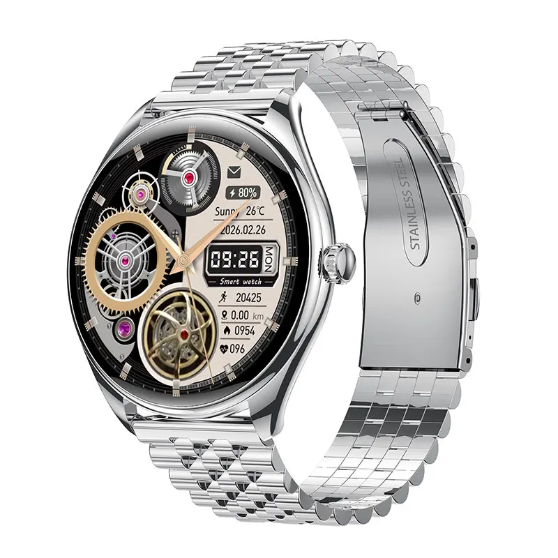 Super Thin Smart Watch MT55 1.43inch Amoled Bluetooth Call Heart Rate Health Monitor Voice Assistant Men Women Smartwatch