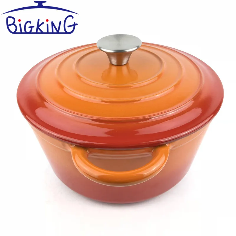 Cast Iron Dutch Oven with Lid Cover Enameled Nonstick Ceramic Cooking Pot 5.5 Quart