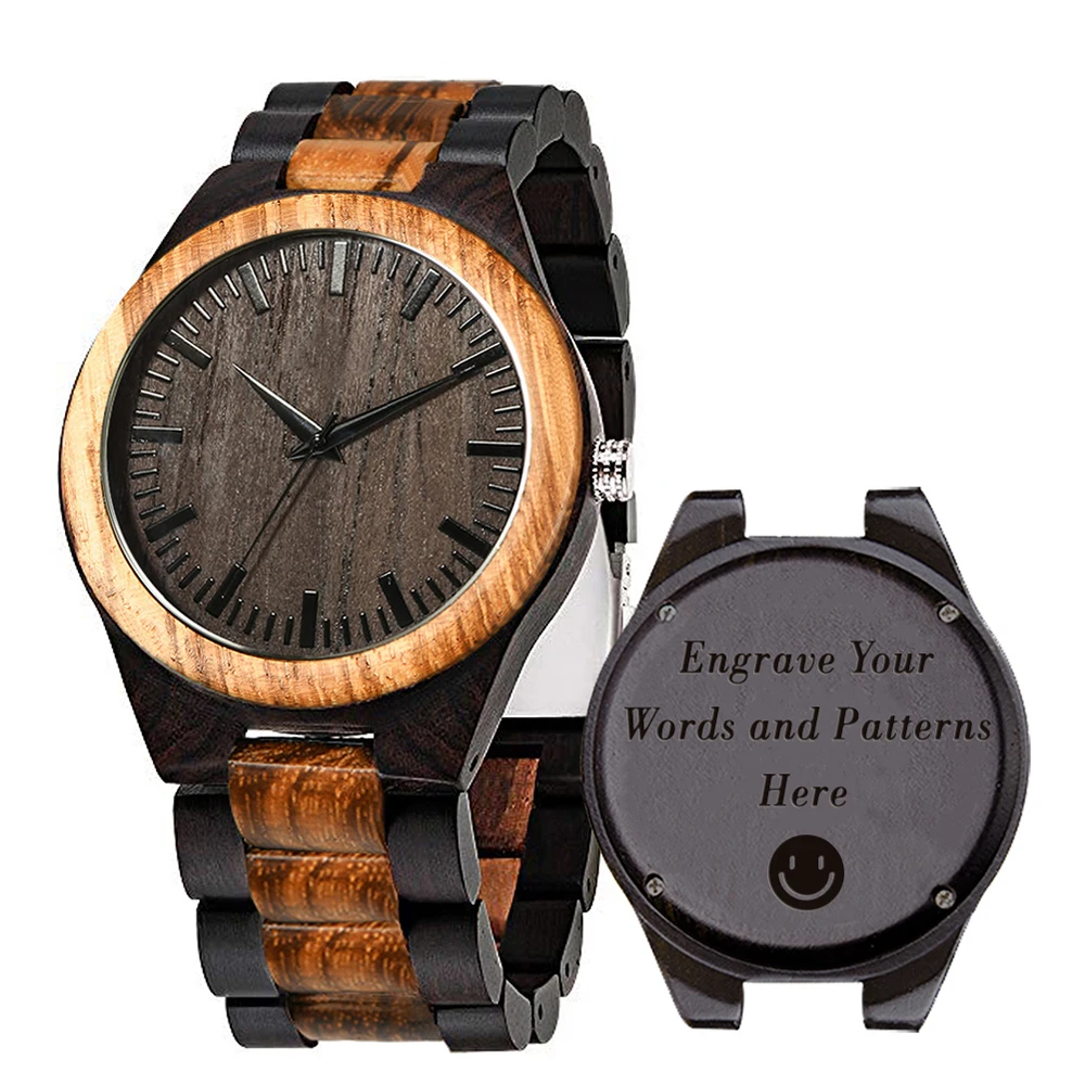 W0395 Top Sale Competitive Price Fast Shipping New Design wood gold watch Wholesale from China