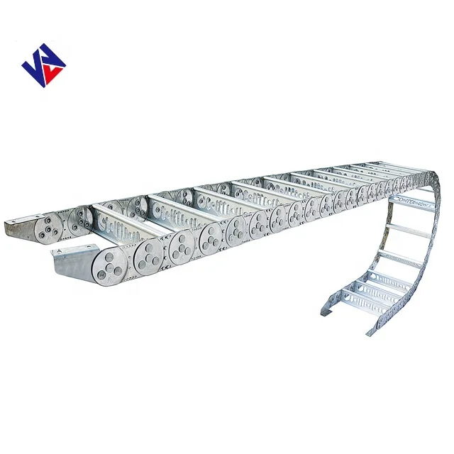 Flexible factory direct supply cable drag chain protective tracks steel cable carrier drag chain for machine