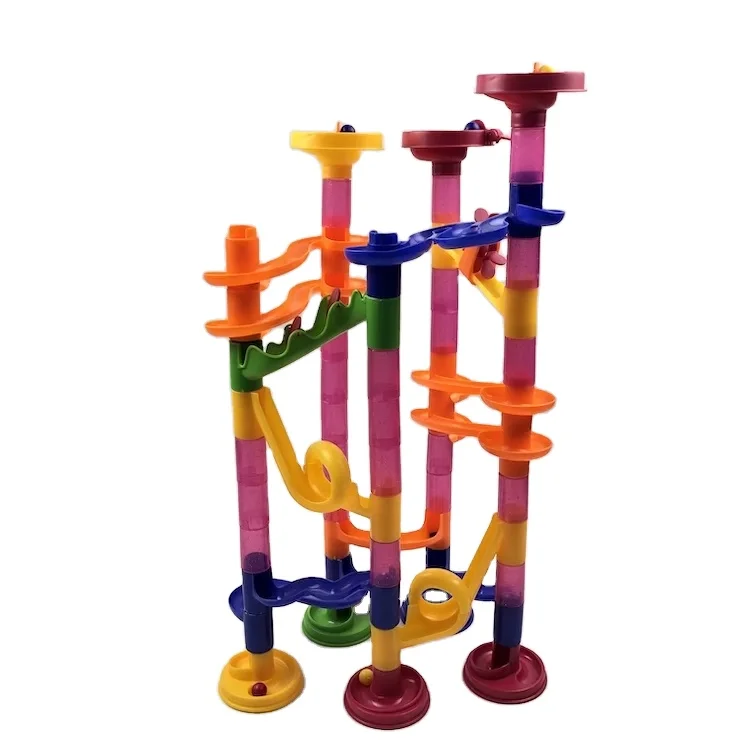 Creative Gift 105pcs Diy Marble Run Set Race Building Blocks Toys