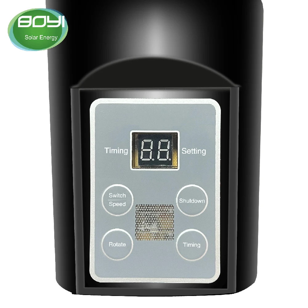 solar power 16 inch 12 inch vertical fan solar stand fan with panel