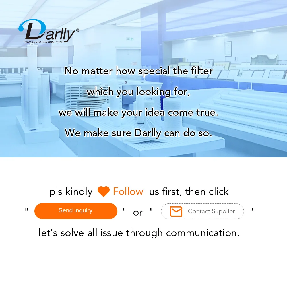 Новый 2023 Darlly Гидрофобный PTFE мембранный плиссированный фильтр-картридж 10 дюймов фильтр сжатого воздуха 1 микрон капсульный