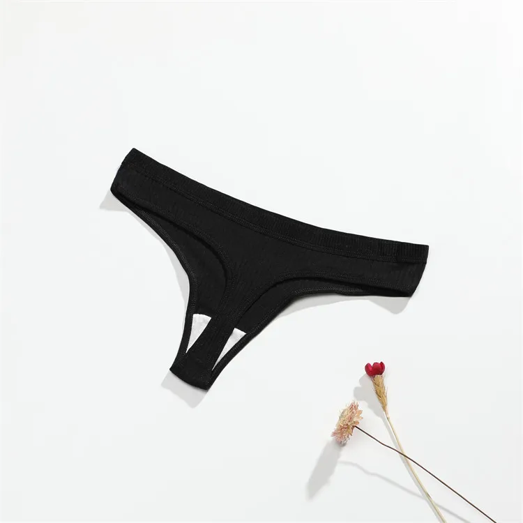 Factory Directly 8 Colors High Quality Cotton Soft G String Bikini Thong Ladies Sexy Panties