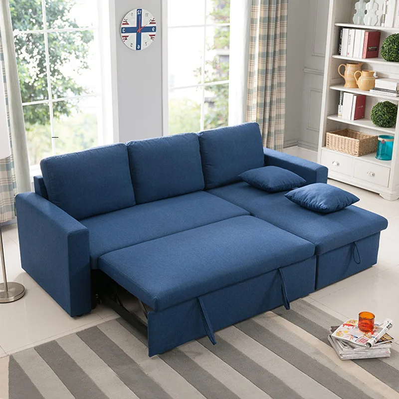 High quality living room corner sofa Extendable sofa bed with storage function