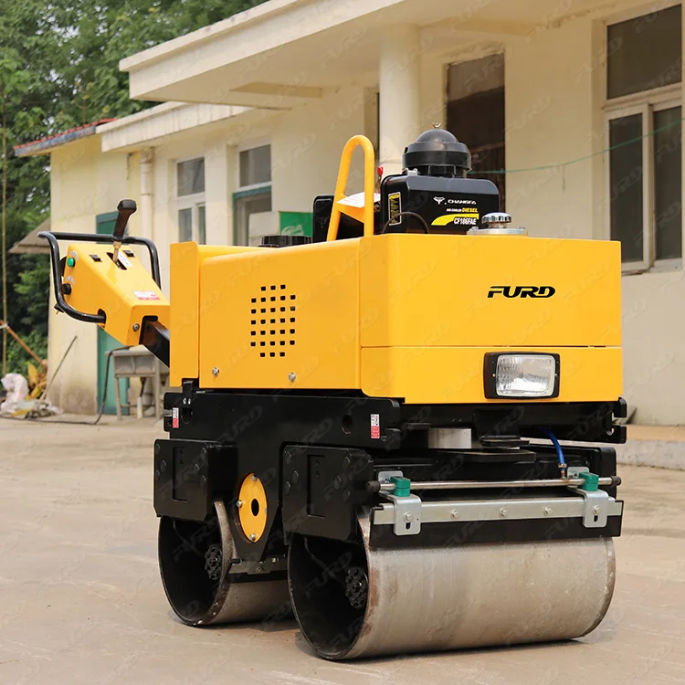 800kg Industrial compactor machine hydraulic vibrating road roller with best selling global