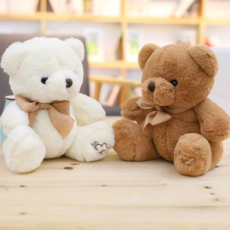 20/33/40cm Super Soft Anime Plush Toys Teddy Stuffed Animal Toy Bear Wholesale Stuffed Plush Cute With Bowtie Xmas Gifts