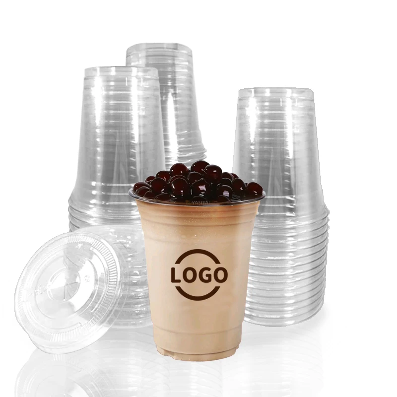 good quality cup PET 7 8 9 10 12 14 16 20 24 30 32 oz all size can be customized logo plastic pet cup