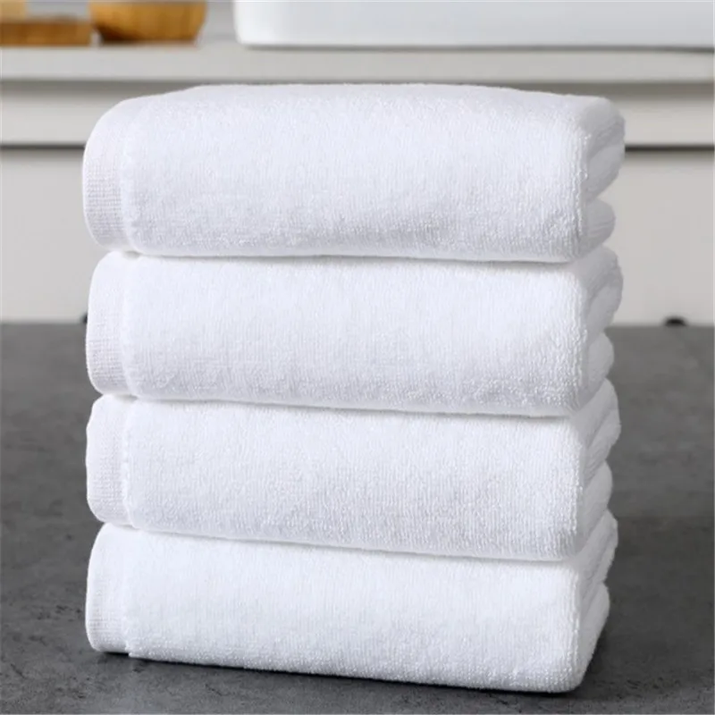 Wholesale ready stock 100% cotton white face towel bath sets towles with logo