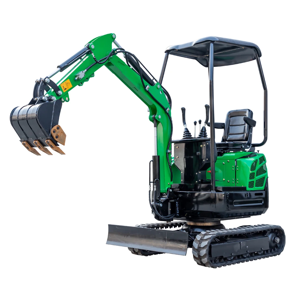China 1 Ton 1.5 Ton Hydraulic Mini Excavator Machine 1500KG Small Digger EPA/EURO 5 Crawler Excavator Attachments For Sale