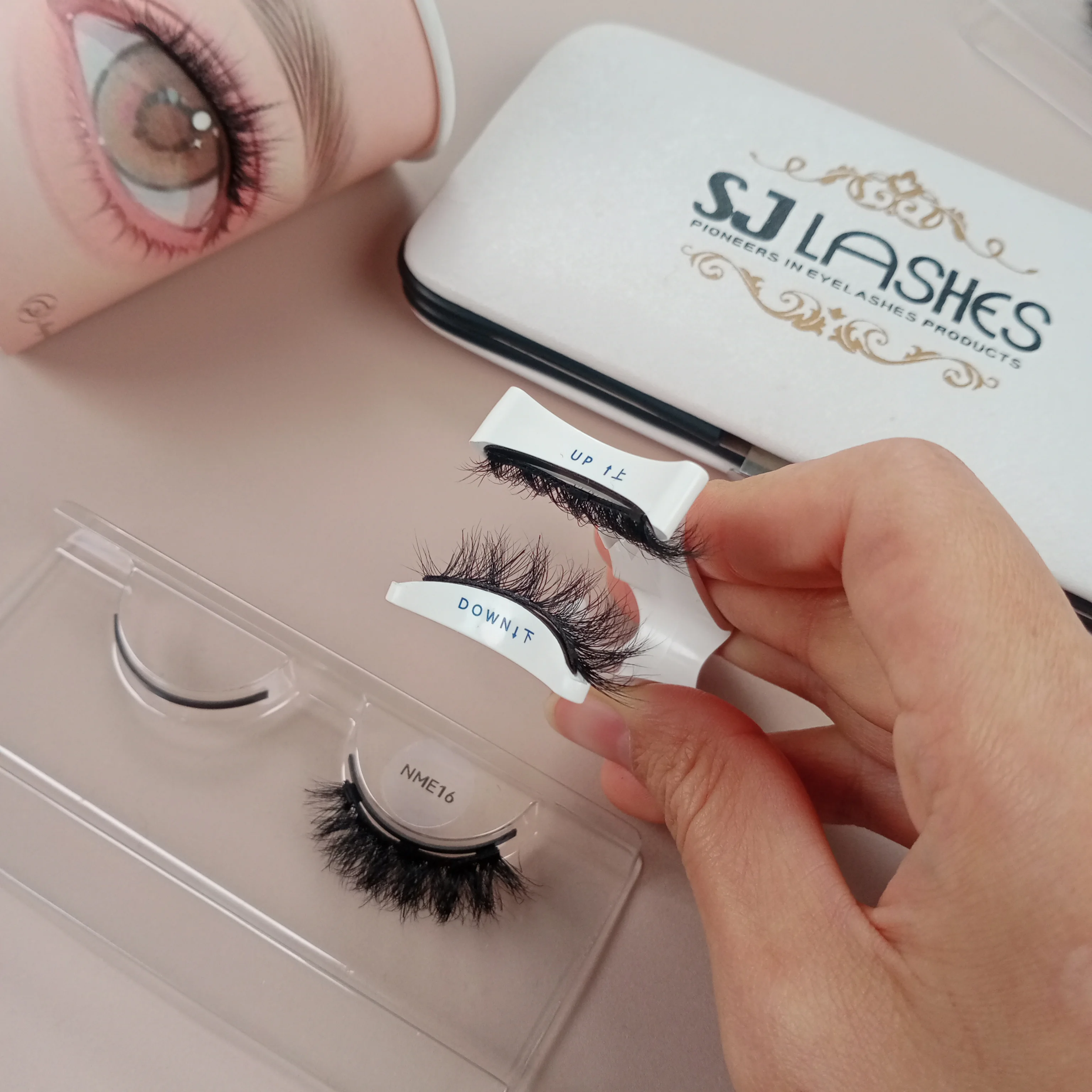 Reusable Real Mink Magnetic Eyelashes No Glue No Eyeliner Cils Magnetiques Naturel 3d mink Magnetic False Eyelashes