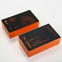 Luxury Gold Foil Edge Laser holographic Color Printing Business Card