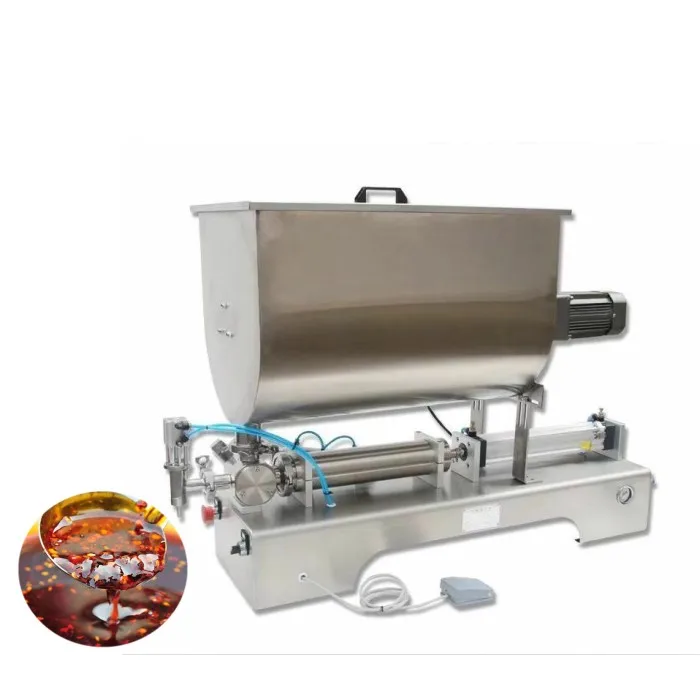 U Type Chunky Veggies Potato Carrots Beans Liquors Spinach Soup Filling Machine