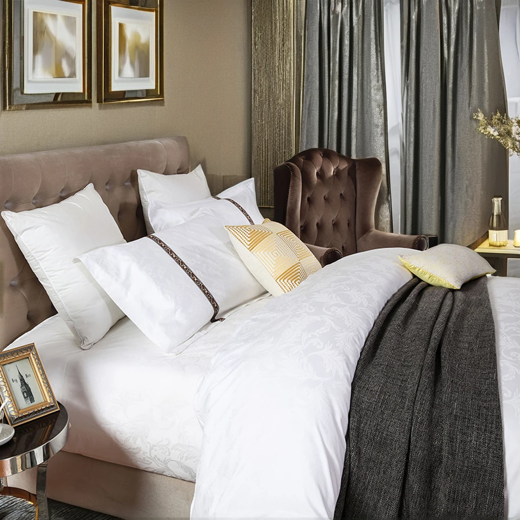 Factory Wholesale Cheap 118 Inch 280cm Width Cotton Linen Roll Fabric 250t 300tc Breathable Eco-Friendly Mercerized Pattern