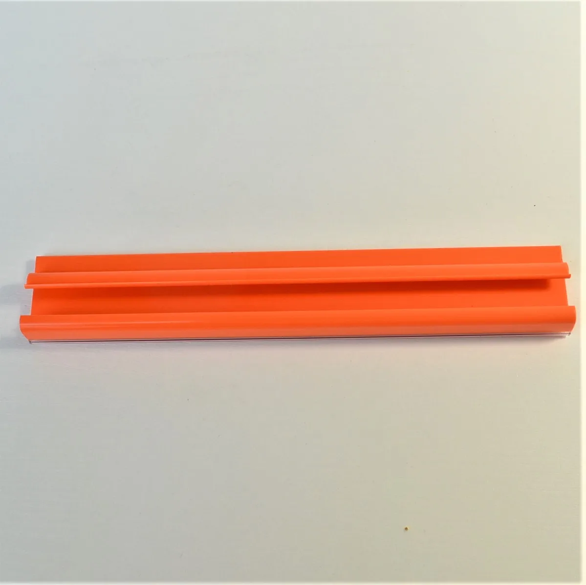 Rectangular double foot single wire plastic label holder shelf talker for supermarket