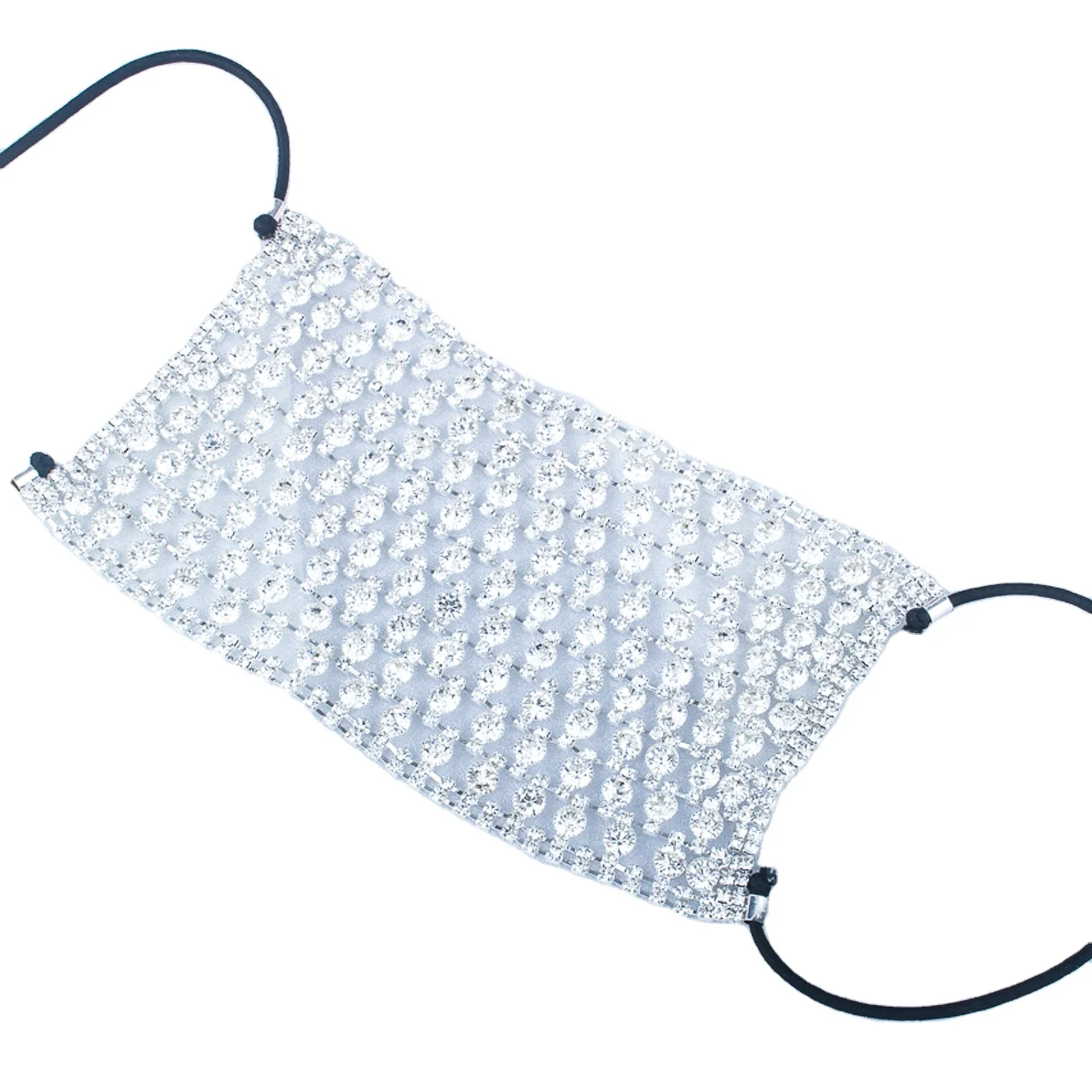 Rhinestone Mesh Masquerade Party Mask, Wholesale Rhinestone Diamond Masquerade Ball Mask