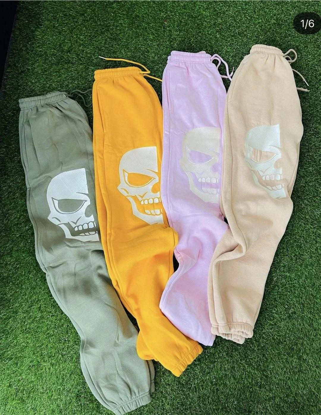 2022 Custom Logo Male Straight Skull Print Graphic Sweatpants  Mens Pants Joggers