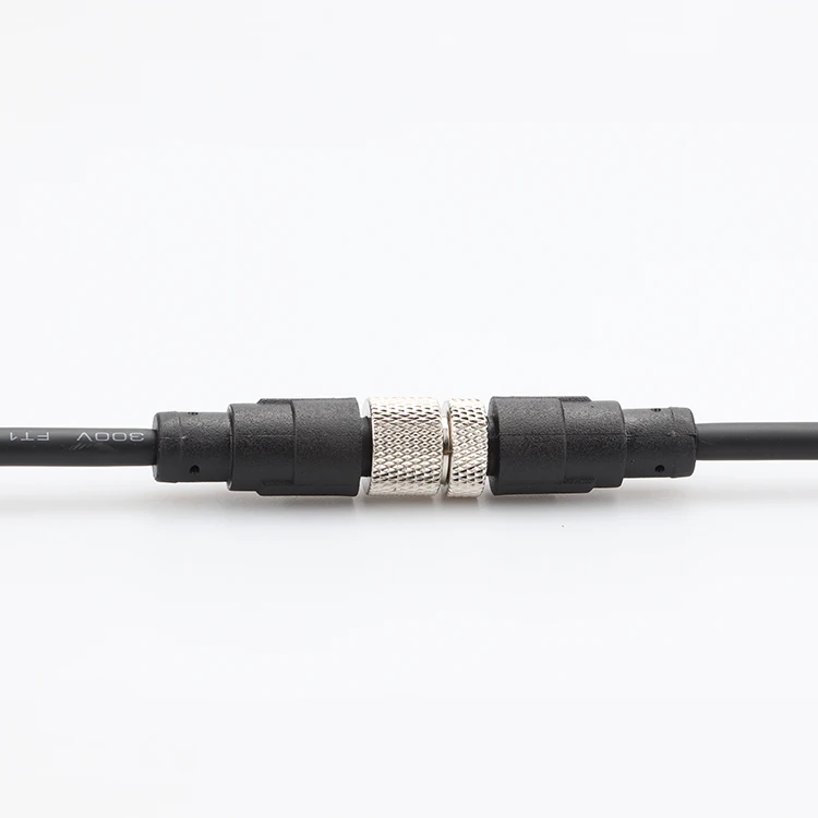 M12 Waterproof connector terminal Aviation plug with cable connector connector plug cable