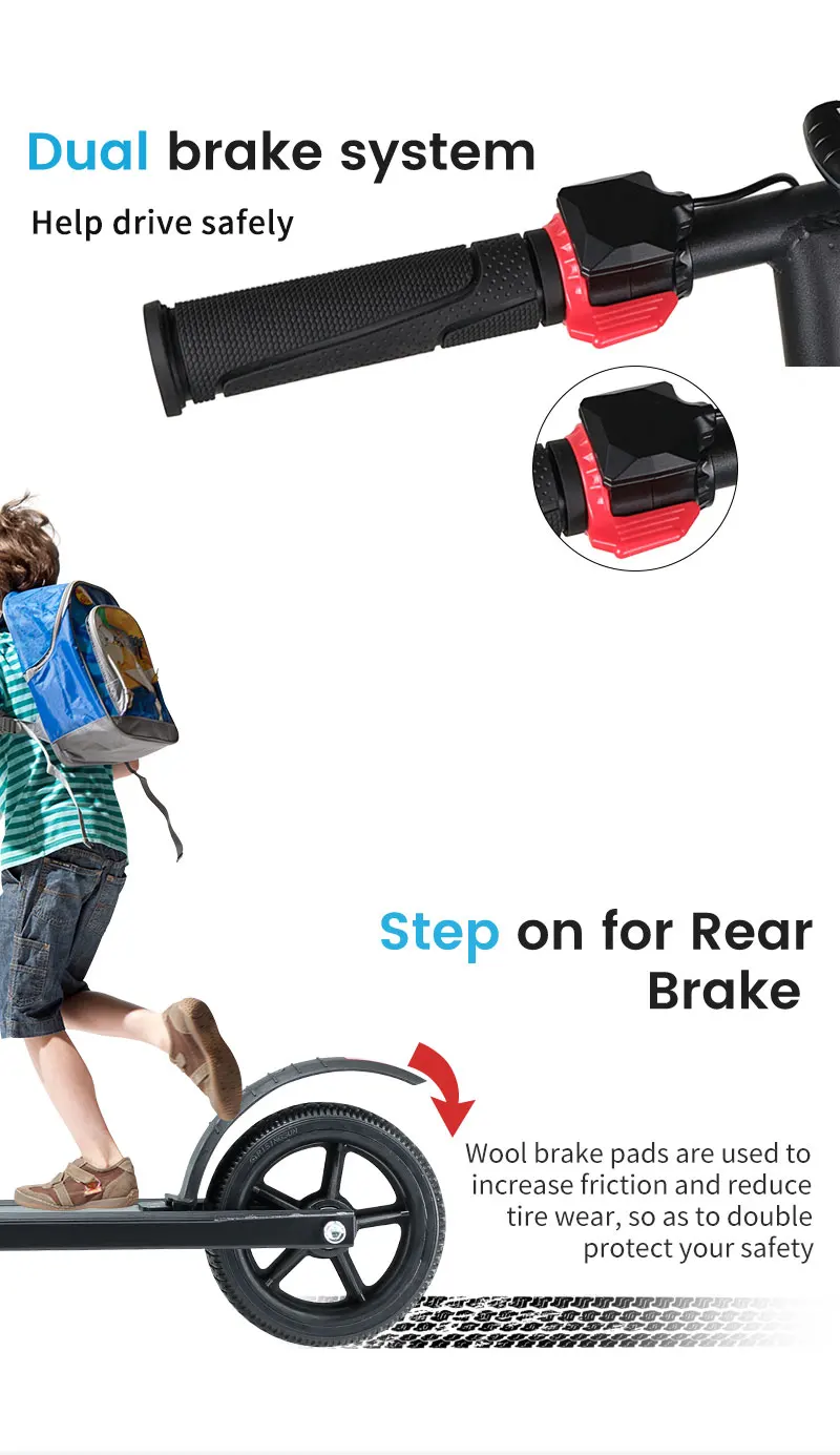 Cheapest Under $200 Balance On Highway 2 Wheel Motor 180W 220W 250W Voltage 24V 4.0AH 36V 4.0AH Weight Limit Electric Scooter