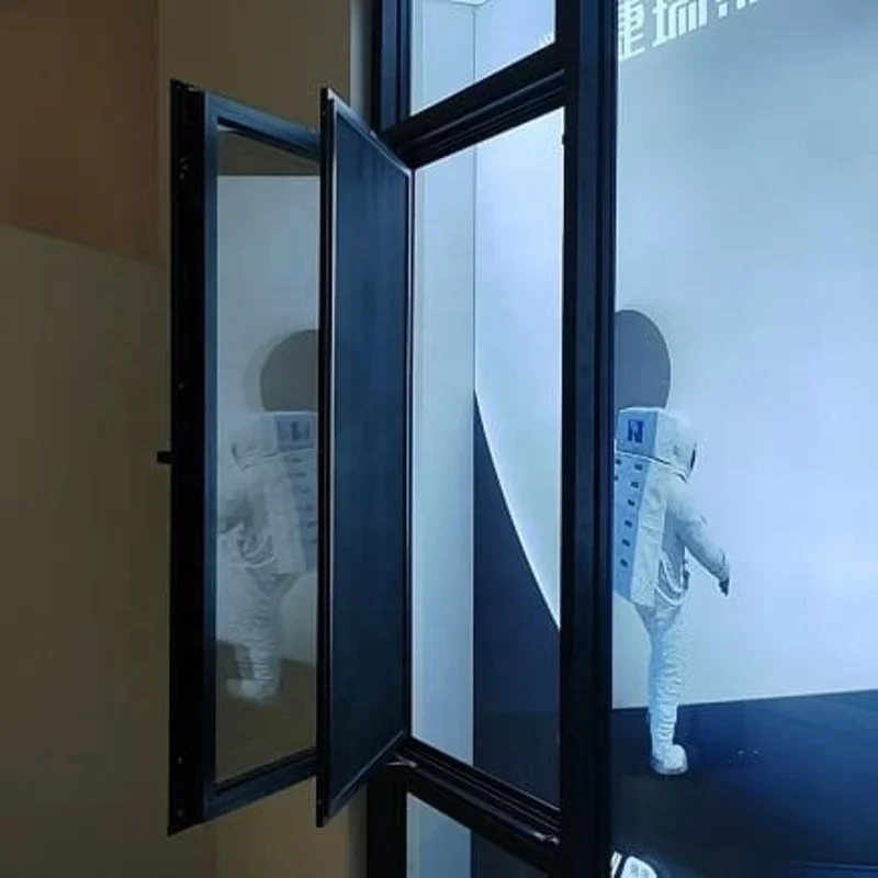 Superior Commercial price cheap brown color aluminum casement windows