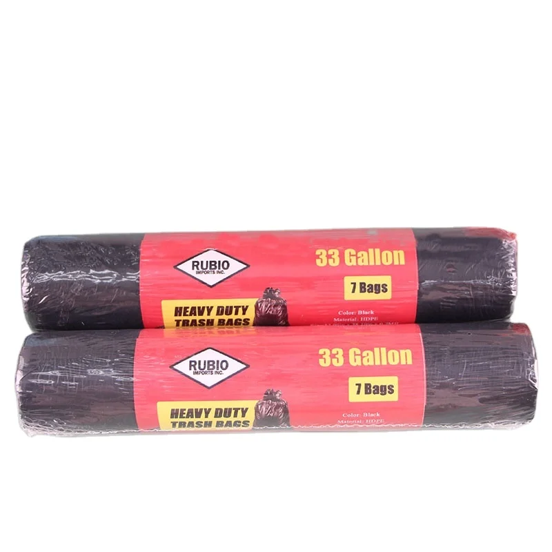 Large Black Medical Waste Plastic Clear Garbage Trash Bags 30 Liters Heavy Duty Manufacturer China