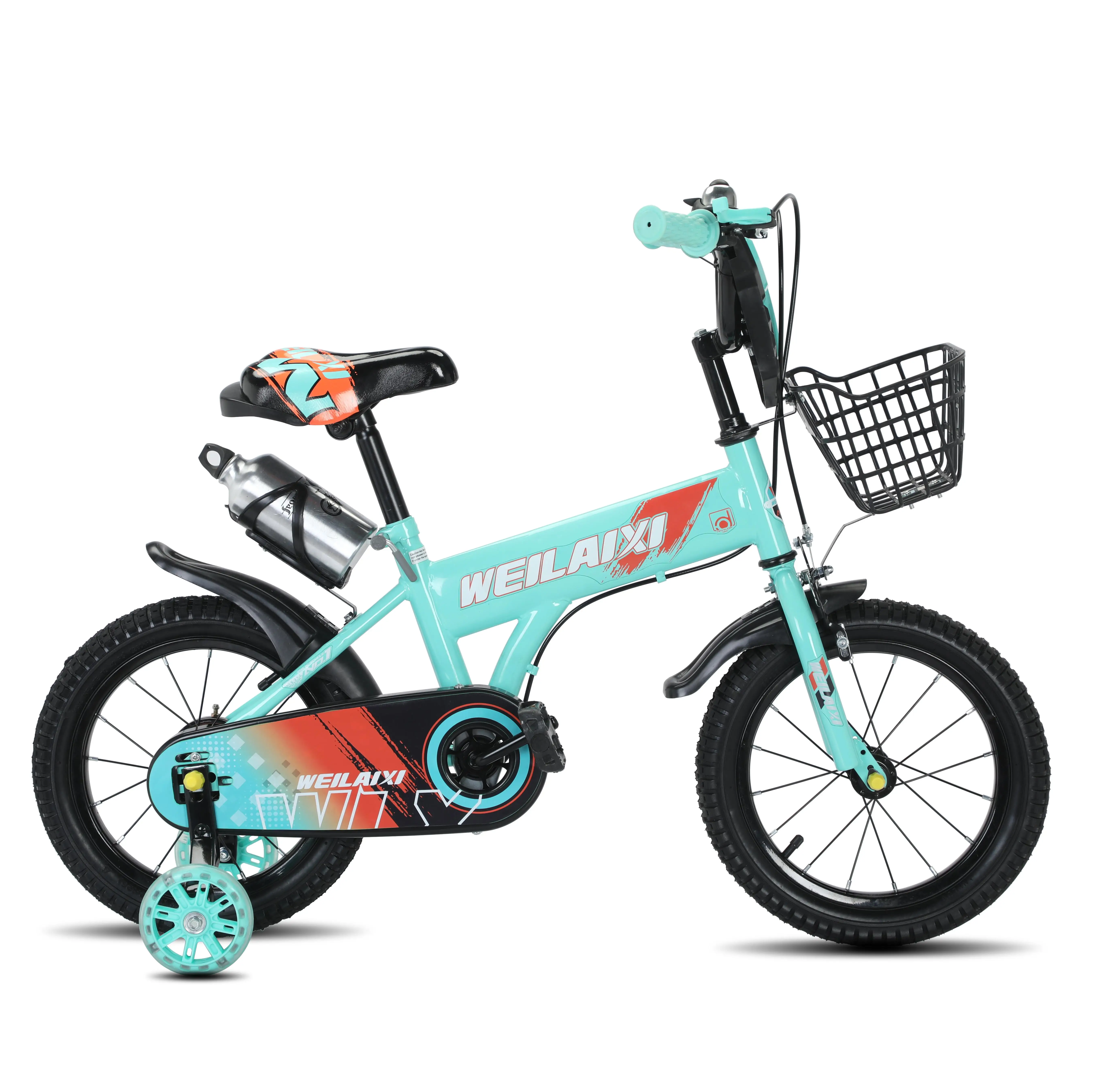 2024 Kids Bike for 2 to 5 Years 10 Years+ durability 12 inches Steel Fork Ordinary Pedal Disc Brake System Single Speed