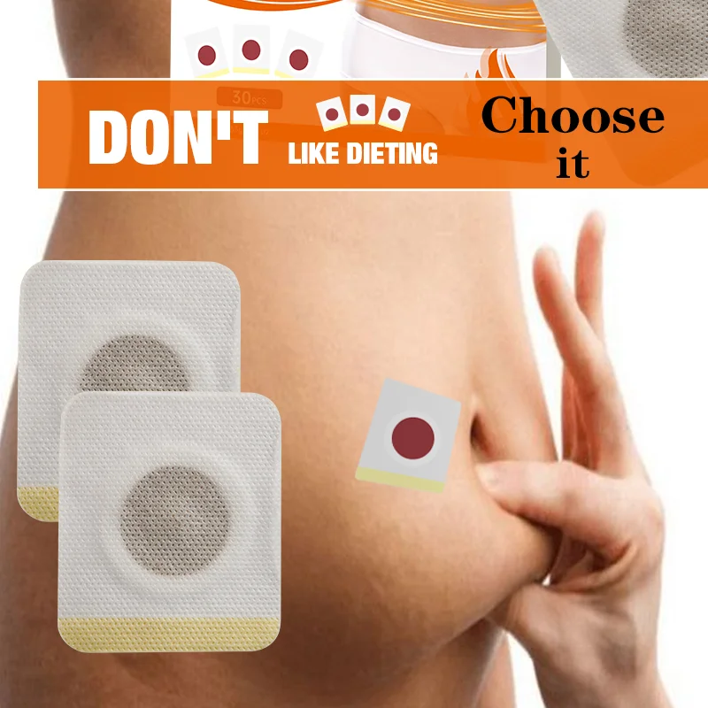 30 Pieces Per Box Magnetic Slim Patch Weight Loss Pad Burning Fat Body Shaping Herbal Sticker Magnet Belly Slimming Patch