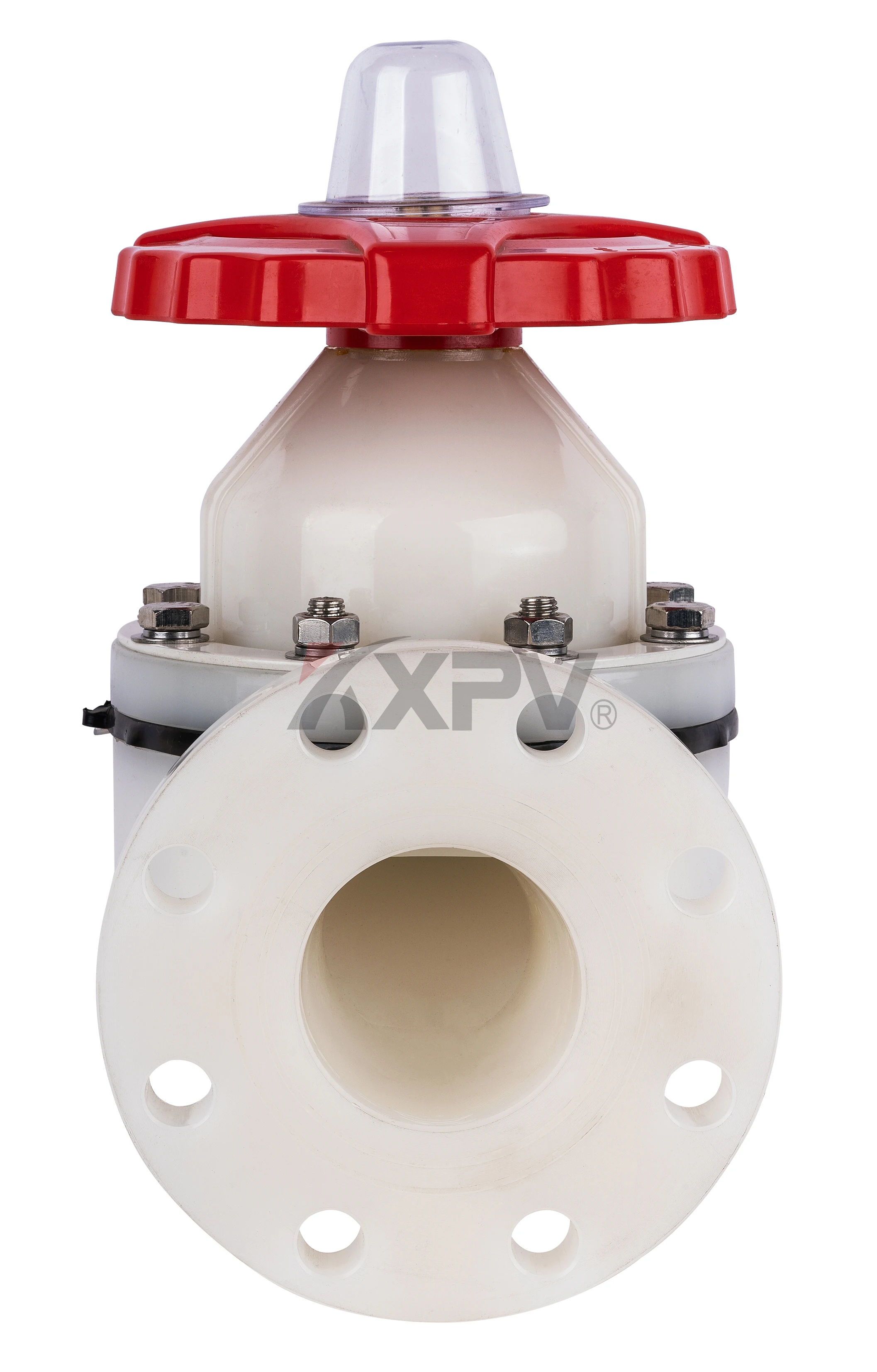 China high quality plastic pvdf flange diaphragm Valve 1/2'-4' 1/2in-4in for industry  control valve ANSI/ASTM standard