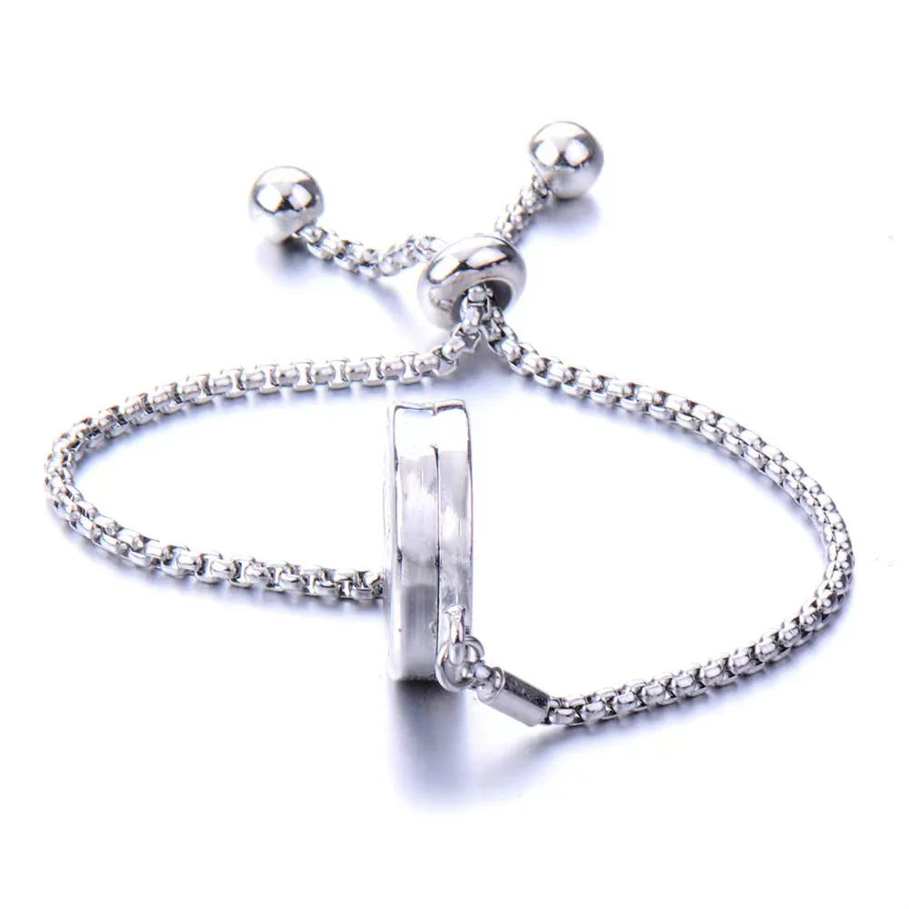 Stainless steel hollow tree of life aromatherapy Bracelet creative essential oil can open lovers adjustable magnetic bracelet