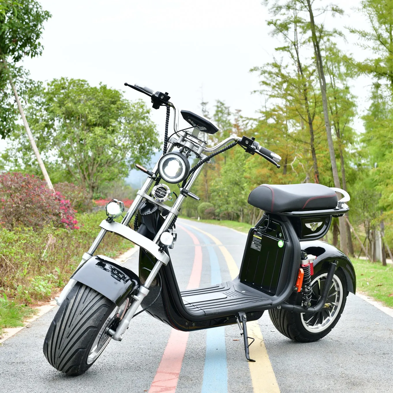 factory price directly 60v 12A cheap warehouse electric scooter fat tire wide wheel adult 2000w citycoco scrooser