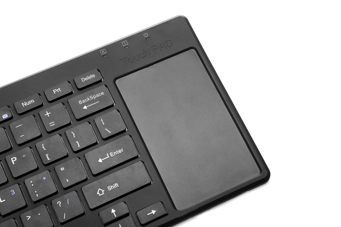 OEM Ultra Slim 2.4G wireless Keyboard with Built-in Touchpad 78Keys Wireless BT Keyboard for mac/pc/ipad