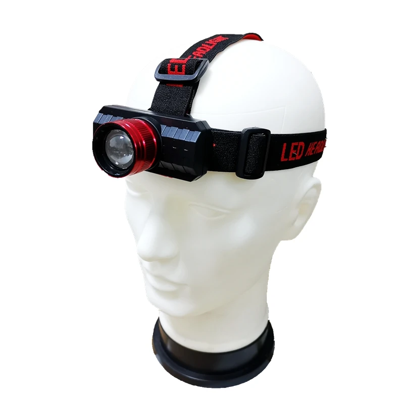 Налобный фонарь, водонепроницаемый светодиодный фонарь с регулируемым расстоянием луча, с зарядкой от USB, для кемпинга, путешествий, охоты