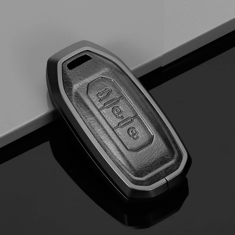 Car Key Case Cover For Ford Titanium Territory 2019 2020 2021 2022 Equator Keychain Protector Keyless Accessories
