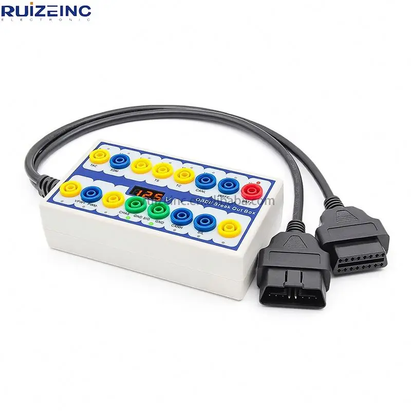 OBDII Protocol Detector & Break out Box OBD2 Detector Signal Adapter Box