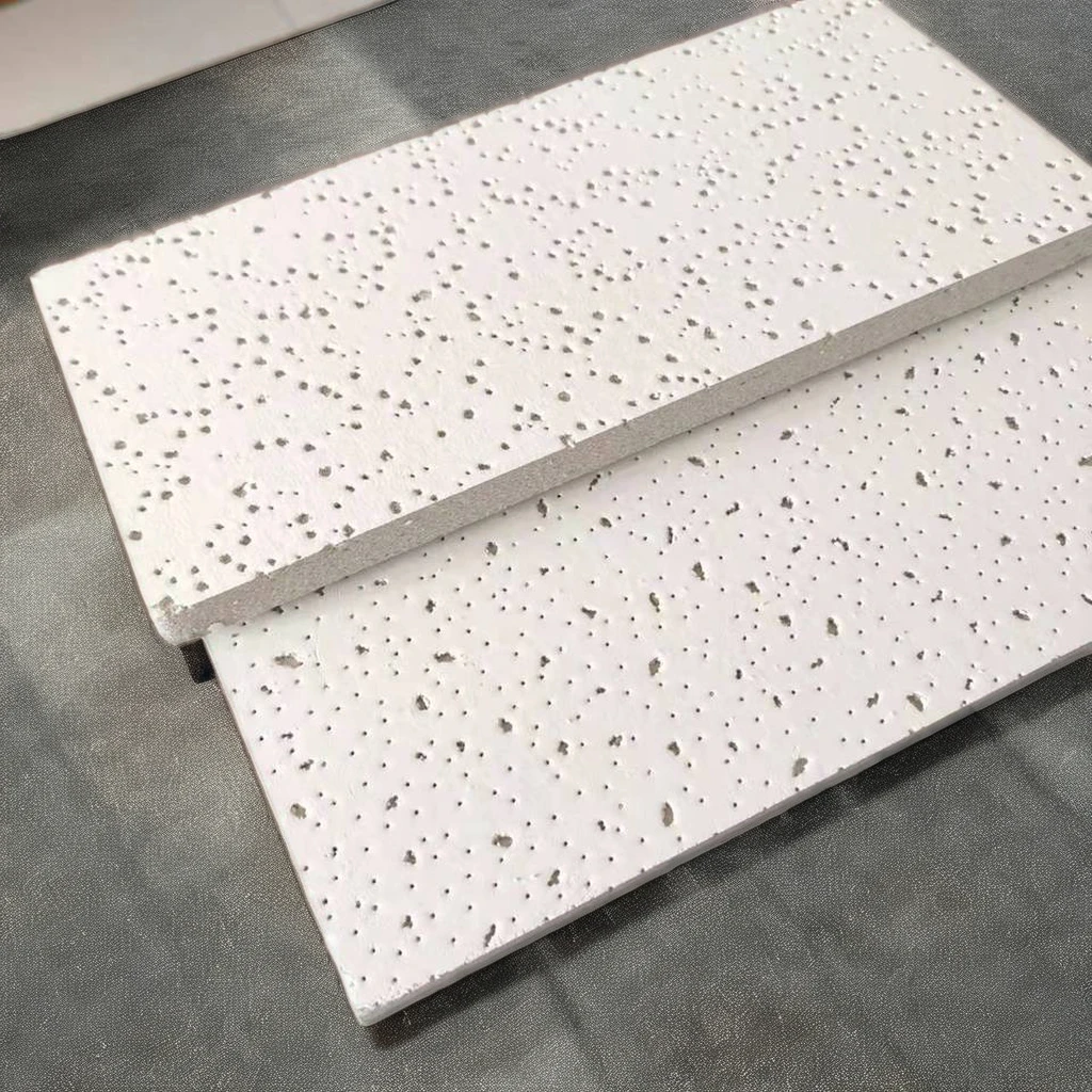 Customized Wool Ceiling Tiles acoustic Mineral Fiber False Ceiling for Office Store Mall