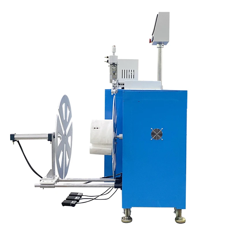 With meter counting fixed length automatic wire spool bobbin rewinding coiling machine