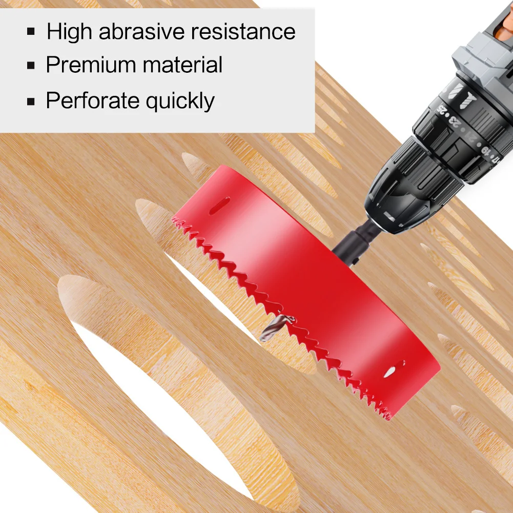 M42 bimetallic hole opener for woodworking iron sheet pipes aluminum gypsum board drill bit hole tapper PV Woodworking set