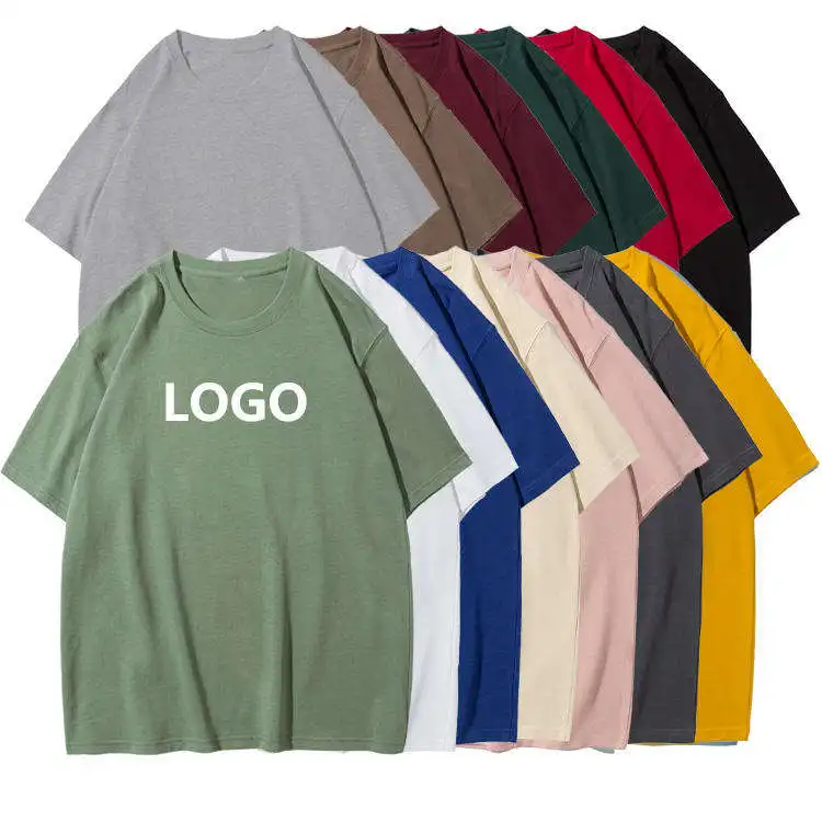 High Quality Heavy Weight Plain Oversized T-shirt Printing Embroidery Custom Blank 100% Cotton Men T Shirt t shirts pour hommes