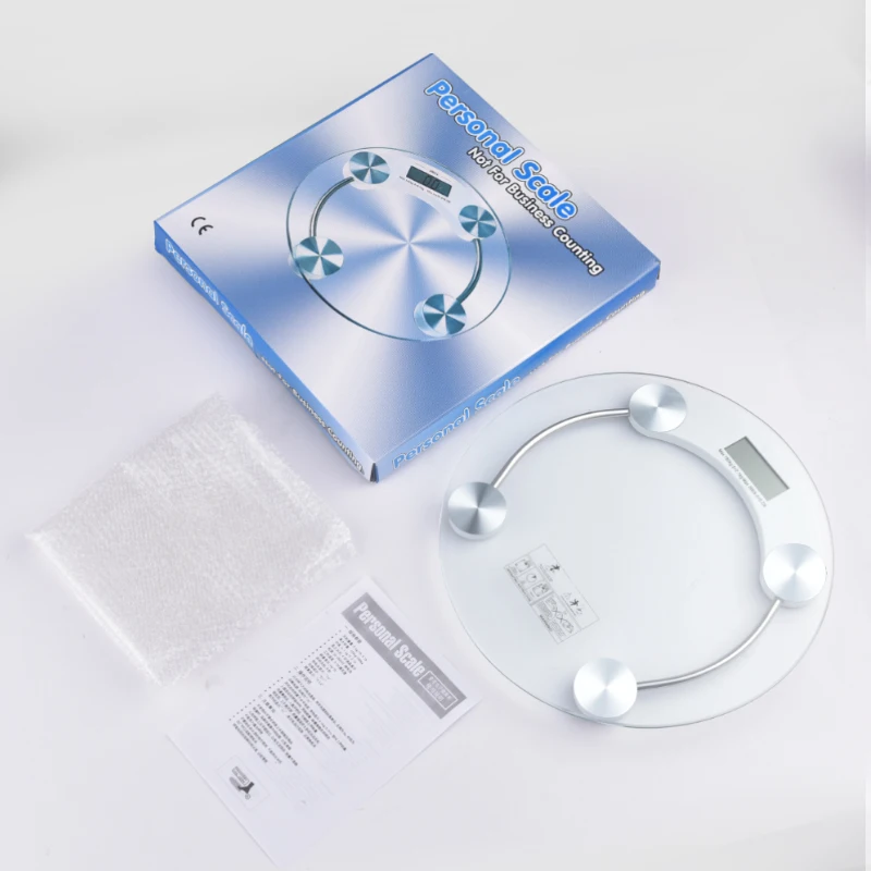 Household Simple Design 180kg Glass Digital Body Cheap Digital Bathroom Weight Scales