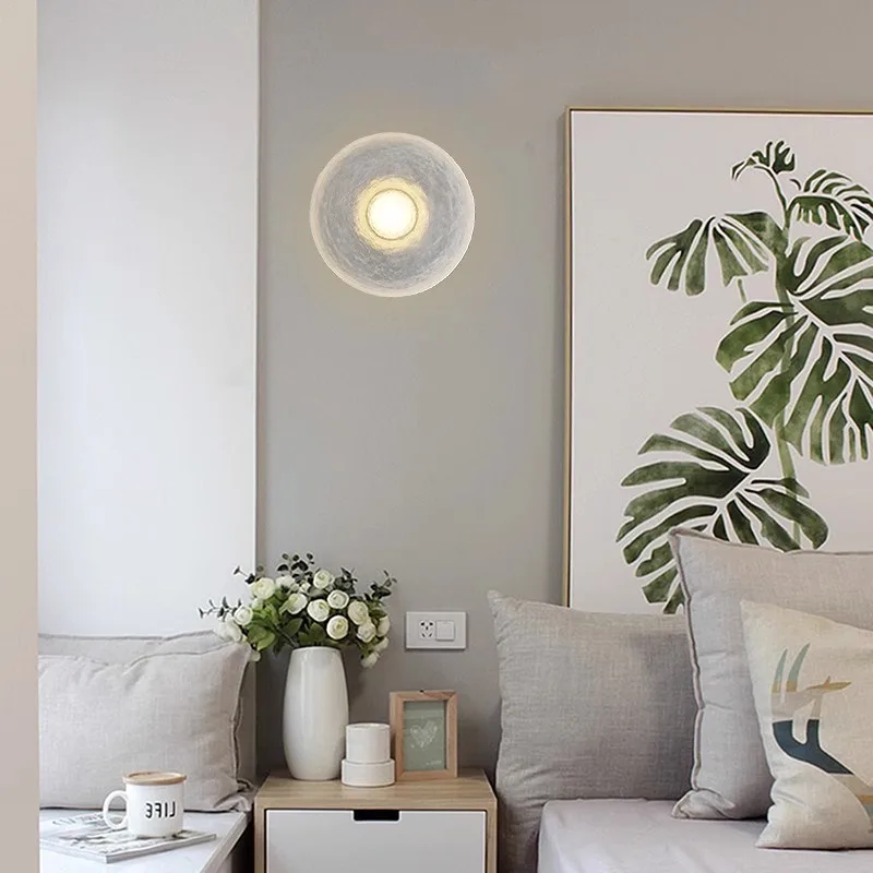 New Resin Transparent Decorative Wall Lamp for Living Room Bedroom Aisle Wall Lamp