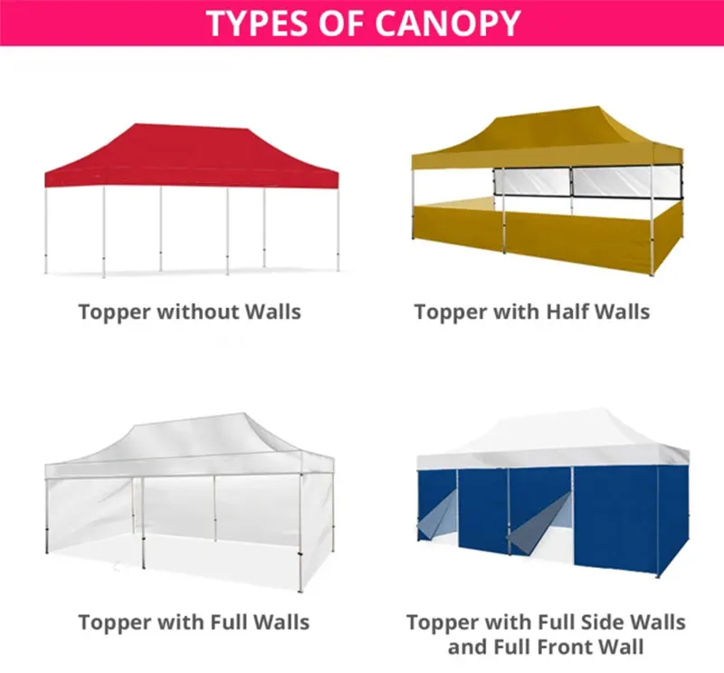 10x20 Aluminum Frame Marquee Canopy Folding Tent Roof Top Outdoor Party Tent Garden Custom 3x6 for Events Display