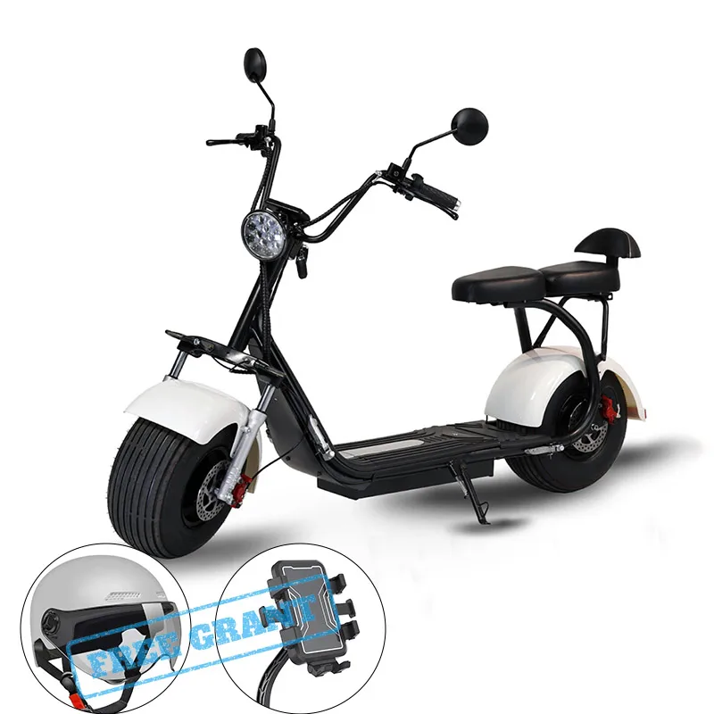 Hot Selling Adult Electric Motorcycle Lithium Battery 60V 20Ah Scooter Citycoco 1000W 1500W 2000W Electric Scooter