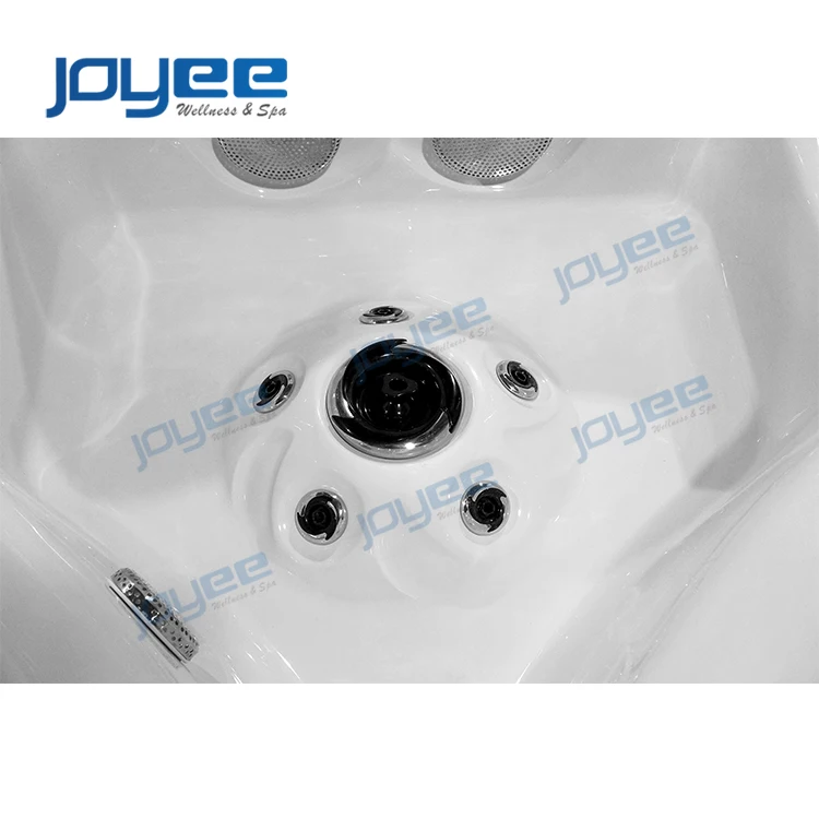 JOYEE Elegant Pure White Water Filter Whirlpool Acrylic Massage SPA Bathtub Hot Tub For Outdoor Home Hotel with Filter & Ozone