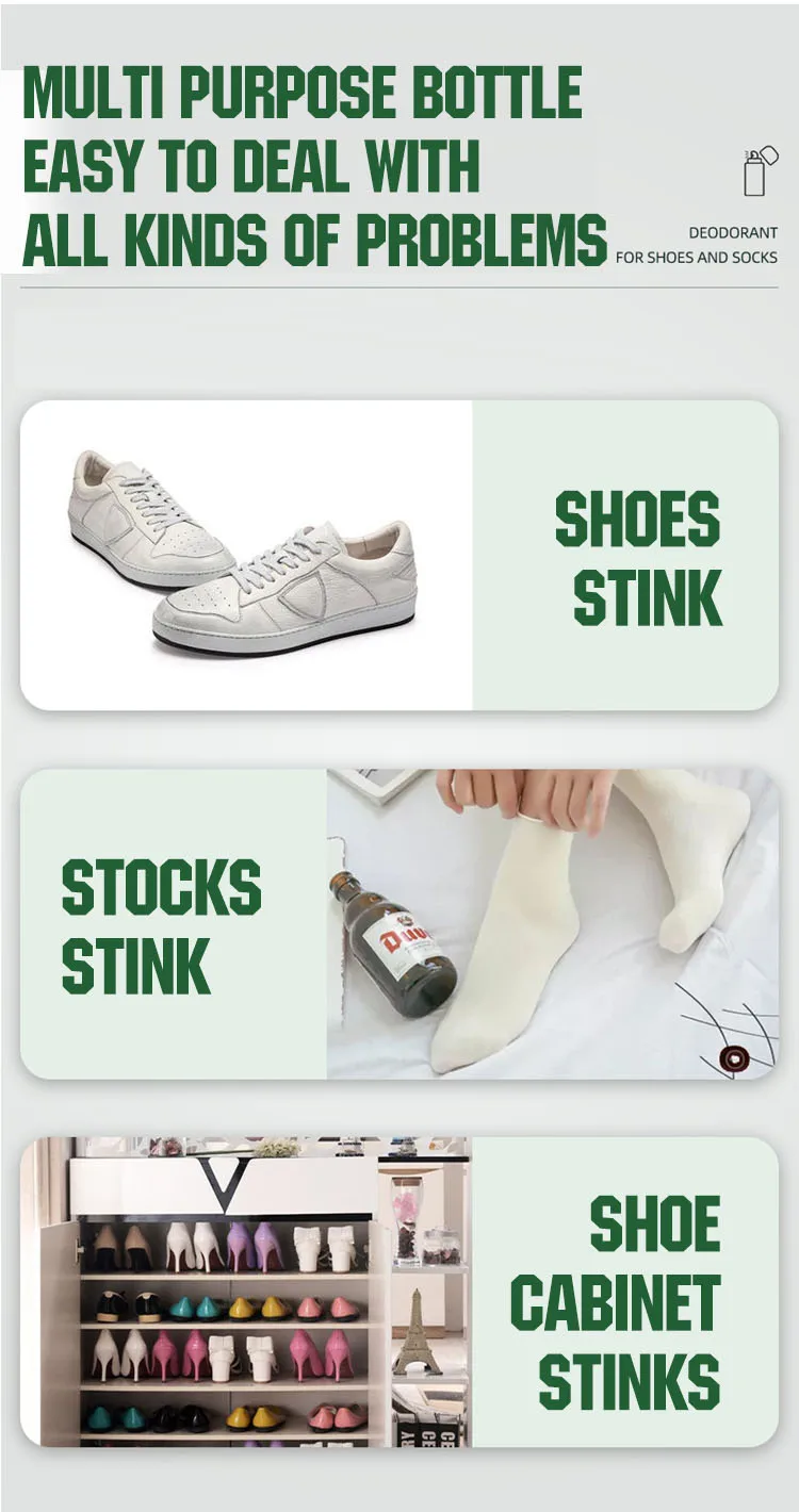 Household odorant remover shoe refresh spray natural deodorant spray