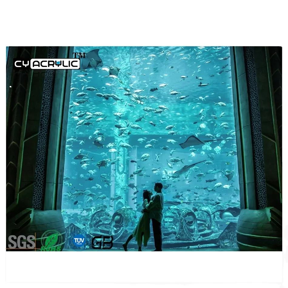 
cylinder acrylic decoration aquarium fish tank 